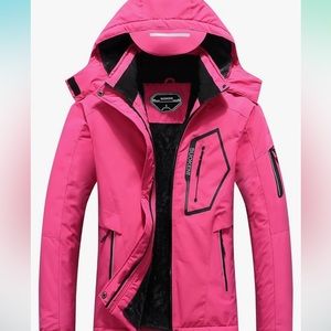 Women's Waterproof Warm Winter Snow Coat Hooded Raincoat Ski Snowboarding Jacket